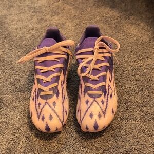 Purple and Pink Kids Soccer Cleats Size 4